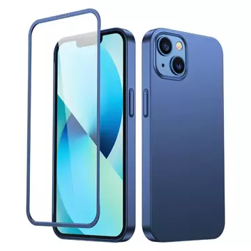 Joyroom 360 Full Case Cover pro iPhone 13 Zadní a přední kryt Tvrzené sklo modré (JR-BP927 modré)