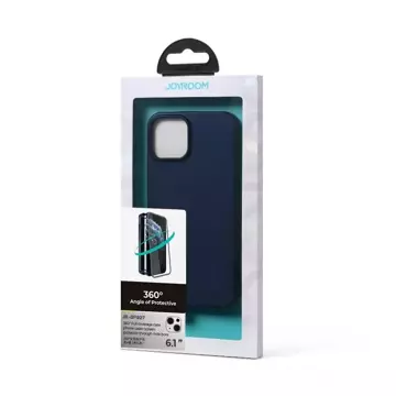 Joyroom 360 Full Case Cover pro iPhone 13 Zadní a přední kryt Tvrzené sklo modré (JR-BP927 modré)