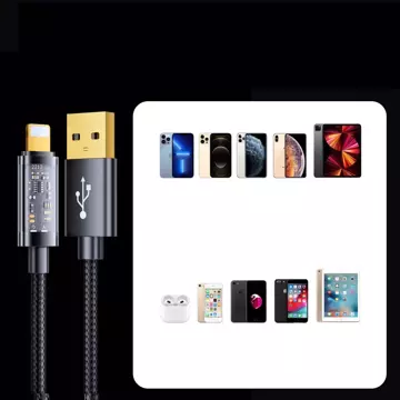 Joyroom USB kabel - Lightning pro nabíjení / přenos dat 2.4A 20W 1.2m modrý (S-UL012A12)