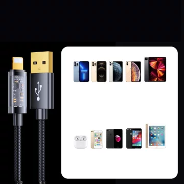 Joyroom USB kabel - Lightning pro nabíjení / přenos dat 2,4A 20W 2m černý (S-UL012A20)