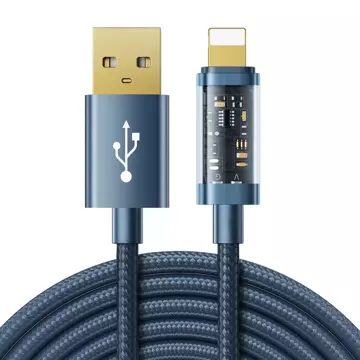 Joyroom USB kabel - Lightning pro nabíjení / přenos dat 2,4A 20W 2m modrý (S-UL012A20)