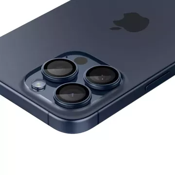 KRYT KAMERY SPIGEN OPTIK.TR ”EZ FIT” OCHRANA FOTOAPARÁTU 2BALENÍ IPHONE 14 PRO / PRO MAX / 15 PRO / PRO MAX BLUE TITANIUM