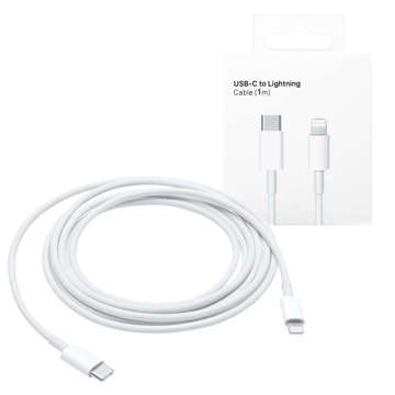 Kabel 100cm USB-C do Lightning PowerDelivery do Apple iPhone USB datový nabíjecí kabel PD 20W Biały