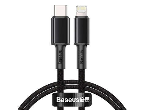 Kabel 2m Baseus Density pro USB-C Type C na Lightning PD 20W 5A Black