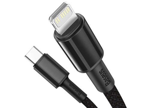 Kabel 2m Baseus Density pro USB-C Type C na Lightning PD 20W 5A Black