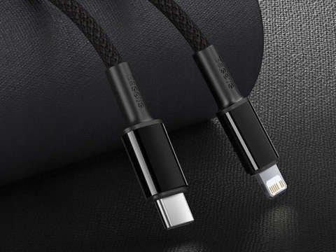 Kabel 2m Baseus Density pro USB-C Type C na Lightning PD 20W 5A Black