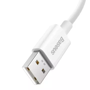 Kabel Baseus Superior Series SUPERVOOC USB-A na USB-C 65W 2m bílý