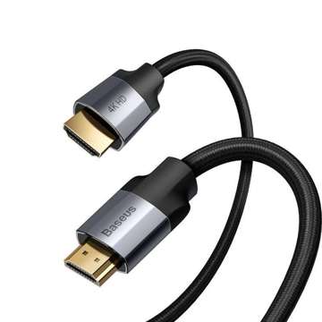 Kabel HDMI 2.0 Baseus Enjoyment Series, 4K, 3D, 2 m (černá a šedá)