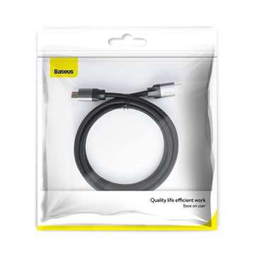 Kabel HDMI 2.0 Baseus Enjoyment Series, 4K, 3D, 2 m (černá a šedá)