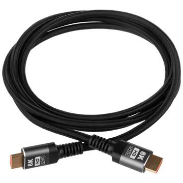 Kabel HDMI 2.1 Alogy 2m 8K PREMIUM ULTRA High Speed ​​60Hz 48GBps Czarny