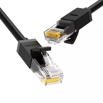 Kabel UGREEN Ethernet patch kabel RJ45 Cat 6 UTP 1000Mbps 20m černý (20166)