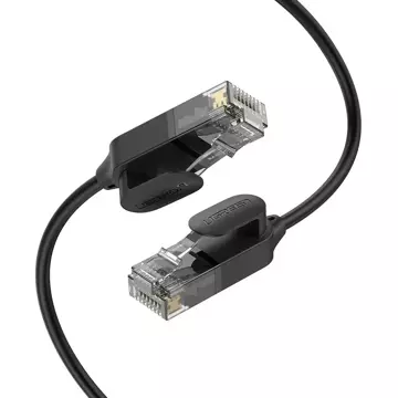 Kabel UGREEN Ethernet patch kabel RJ45 Cat 6A UTP 1000Mbps 1 m černý (70332)