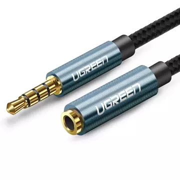 Kabel UGREEN adaptér prodlužovací kabel AUX mini jack 3,5 mm 2m modrý (AV118)