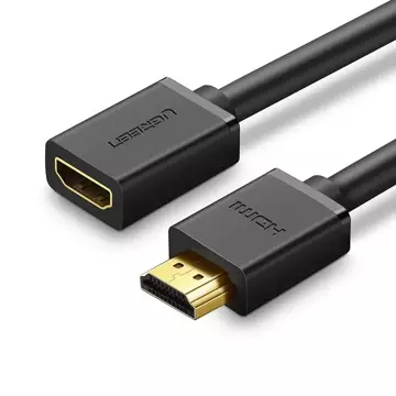 Kabel UGREEN prodlužovací kabel HDMI (samice) - HDMI (samec) 19 pin 1.4v 4K 60Hz 30AWG 2m černý (10142)