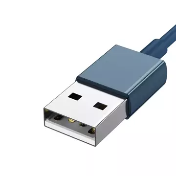 Kabel USB 3w1 Baseus Superior Series, USB do micro USB / USB-C / Lightning, 3,5 A, 1,2 m (niebieski)