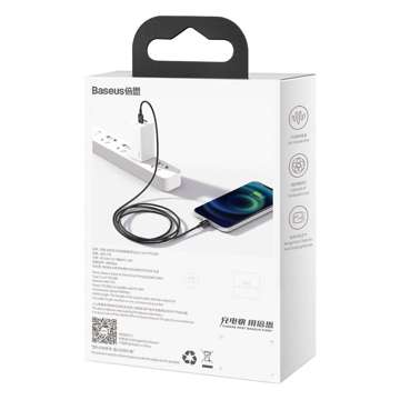 Kabel USB-C do Lightning Baseus Superior Series, 20W, PD, 1m (černý)