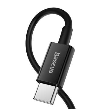 Kabel USB-C do Lightning Baseus Superior Series, 20W, PD, 1m (černý)