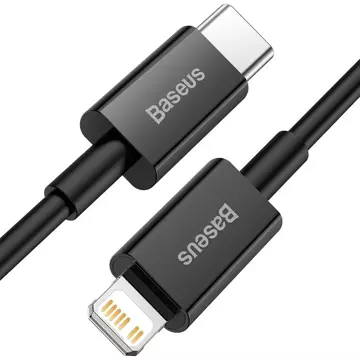 Kabel USB-C do Lightning Baseus Superior Series, 20W, PD, 2m (černý)