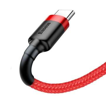 Kabel USB na USB-C Baseus Cafule 3A 1m (červený)