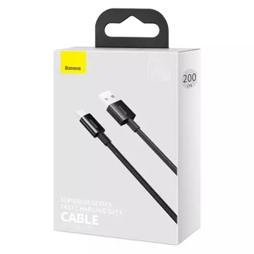 Kabel USB na USB-C Baseus Superior Series, 66 W, 2 m (černý)