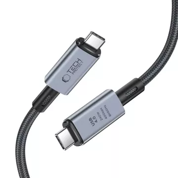 Kabel UltraBoost Max USB 4.0 8k 40 Gb/s Type-C PD240W 100 cm šedý