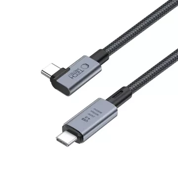 Kabel UltraBoost Max USB 4.0 8k 40 Gb/s Type-C PD240W 150 cm šedý