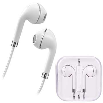 Kabelová sluchátka EarPods Mini Jack 3,5 mm inline dálkový ovladač pro iPhone iPad iPod Univerzální sluchátka bílá