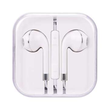 Kabelová sluchátka EarPods Mini Jack 3,5 mm inline dálkový ovladač pro iPhone iPad iPod Univerzální sluchátka bílá