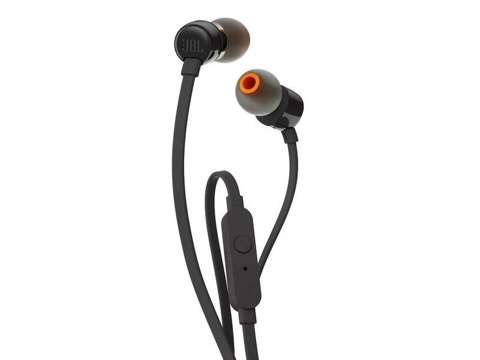Kabelová sluchátka JBL T110 s mikrofonem černá