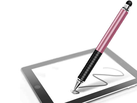 Kapacitní stylus Alogy 2v1 pro obrazovku tabletového telefonu Pink