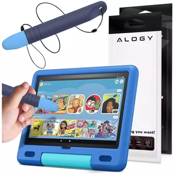 Kapacitní stylus dotykové pero na obrazovky pro telefon tablet Alogy Stylus Pen pro děti 10 cm Modré