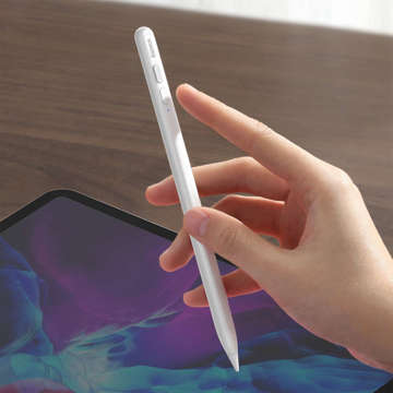 Kapacitní stylusové pero Baseus Stylus 2v1 pro Apple iPad White