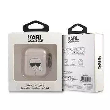 Karl Lagerfeld KLA2UKHGD kryt AirPods złoty/zlatý Glitter Karl`s Head