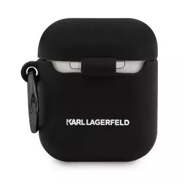 Karl Lagerfeld KLACA2SILCHBK kryt AirPods černý/černý silikonový chupette