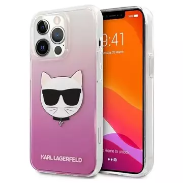 Karl Lagerfeld KLHCP13LCTRP iPhone 13 Pro / 13 6,1" pevné pouzdro růžové / růžové Choupette Head