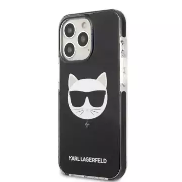 Karl Lagerfeld KLHCP13LTPECK ochranný obal na telefon pro Apple iPhone 13 Pro / 13 6,1" hardcase black/black Choupette Head