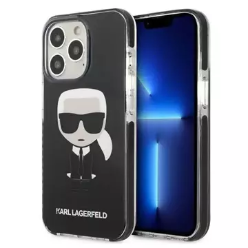 Karl Lagerfeld KLHCP13LTPEIKK iPhone 13 Pro / 13 6,1" pevný obal černý/černý Iconik Karl