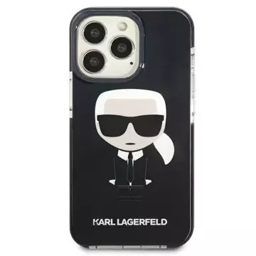 Karl Lagerfeld KLHCP13LTPEIKK iPhone 13 Pro / 13 6,1" pevný obal černý/černý Iconik Karl