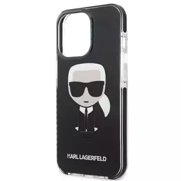 Karl Lagerfeld KLHCP13LTPEIKK iPhone 13 Pro / 13 6,1" pevný obal černý/černý Iconik Karl