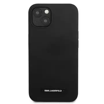 Karl Lagerfeld KLHCP13MSLMP1K iPhone 13 6,1" pevný obal černý/černý silikonový plak