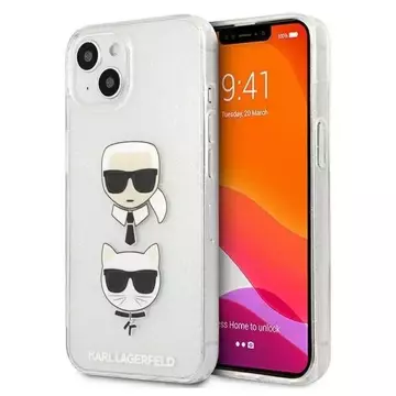 Karl Lagerfeld KLHCP13SKCTUGLS iPhone 13 mini 5,4" srebrny/stříbrný pevný obal Glitter Karl`s