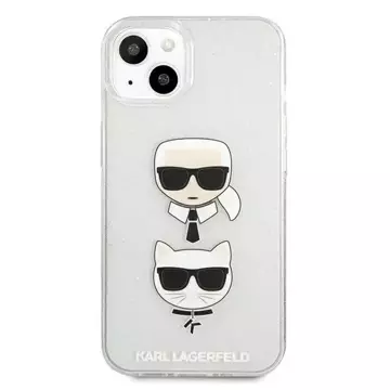 Karl Lagerfeld KLHCP13SKCTUGLS iPhone 13 mini 5,4" srebrny/stříbrný pevný obal Glitter Karl`s