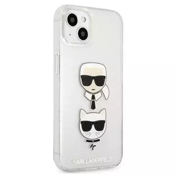 Karl Lagerfeld KLHCP13SKCTUGLS iPhone 13 mini 5,4" srebrny/stříbrný pevný obal Glitter Karl`s