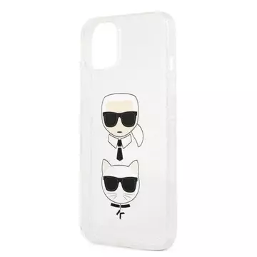 Karl Lagerfeld KLHCP13SKCTUGLS iPhone 13 mini 5,4" srebrny/stříbrný pevný obal Glitter Karl`s