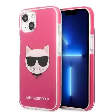 Karl Lagerfeld KLHCP13STPECPI iPhone 13 mini 5,4" pevné pouzdro Choupette Head