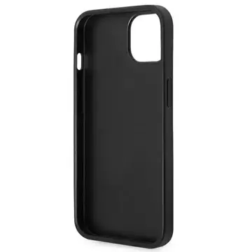 Karl Lagerfeld KLHCP14SSAPCHK ochranný obal na telefon pro Apple iPhone 14 6,1" hardcase black/black Saffiano Choupette Head Patch