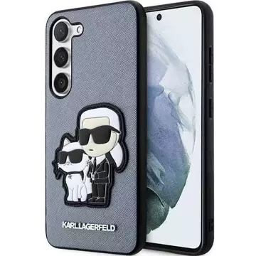 Karl Lagerfeld KLHCS23MSANKCPG na Samsung Galaxy S23 S916 pevné pouzdro szary/grey Saffiano Karl