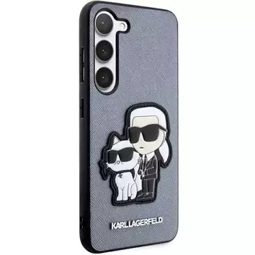 Karl Lagerfeld KLHCS23MSANKCPG na Samsung Galaxy S23 S916 pevné pouzdro szary/grey Saffiano Karl