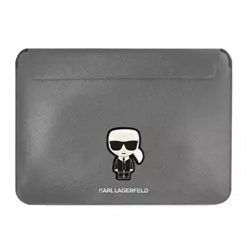 Karl Lagerfeld Sleeve KLCS14PISFG 13/14" srebrny/stříbrný Saffiano Iconic Karl