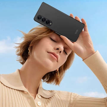Kovová ochrana fotoaparátu Alogy Lens Protector PRO pro Samsung Galaxy Z Fold 4 Black